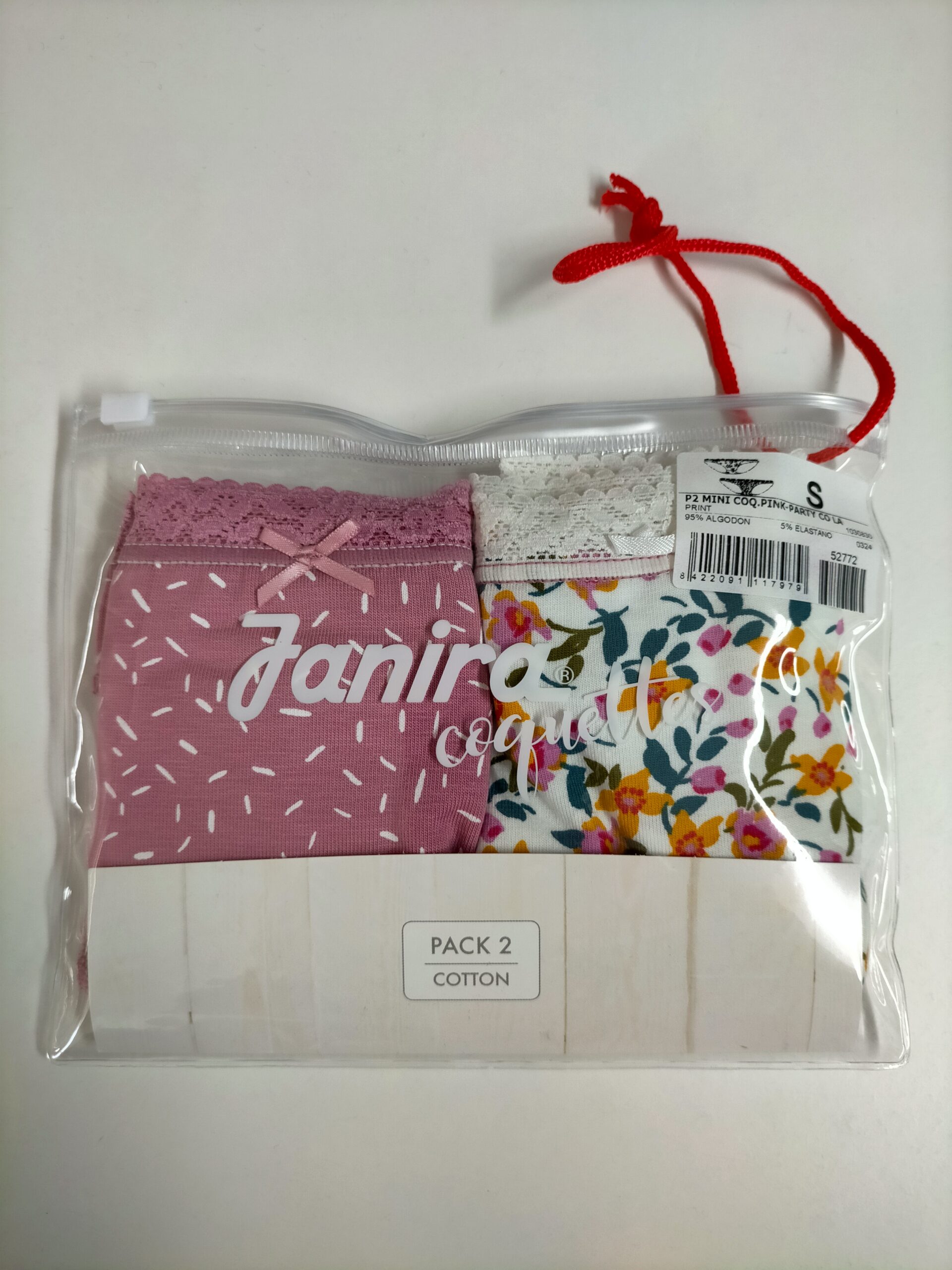 Pack 2 Braguitas Janira Mini Coquettes Pink Party - Imagen 2