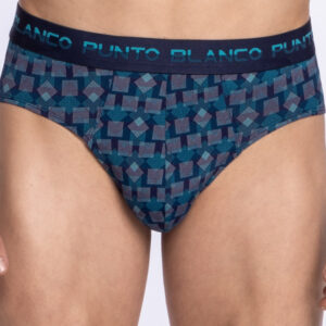 Slip Microfibra Punto Blanco Allure Azul