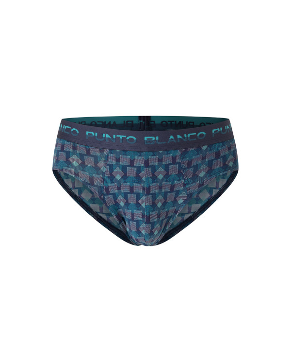 Slip Microfibra Punto Blanco Allure Azul - Imagen 2
