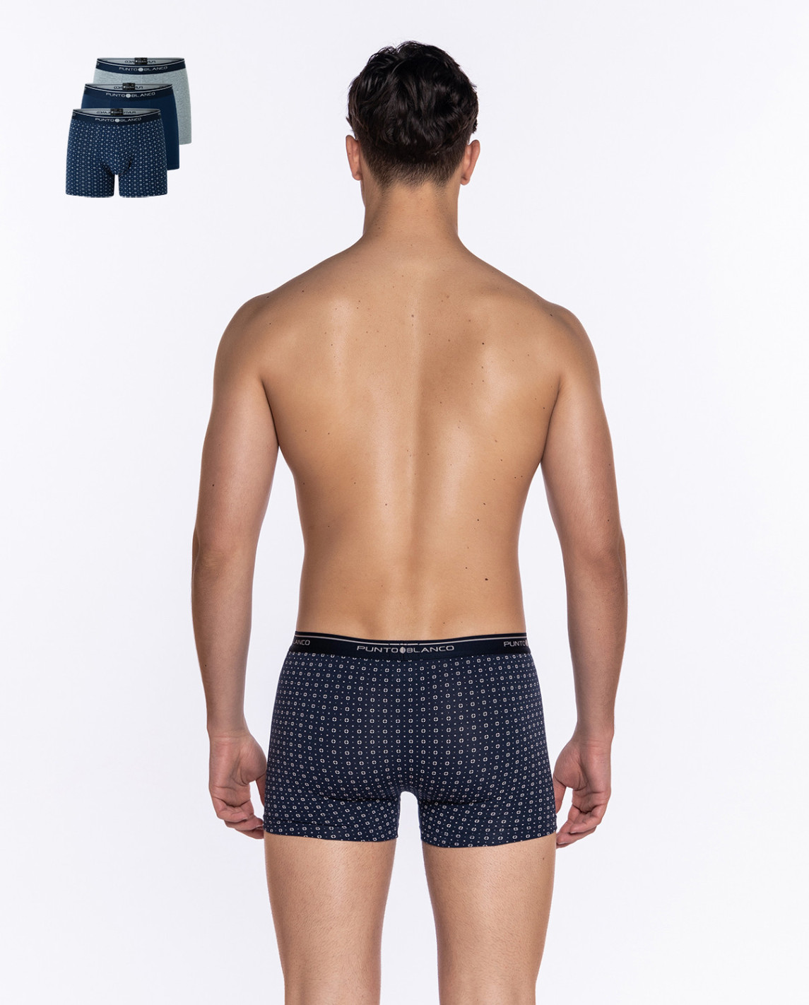 Pack de 3 Bóxers, Basix Punto Blanco. 53438-40 525 - Imagen 8
