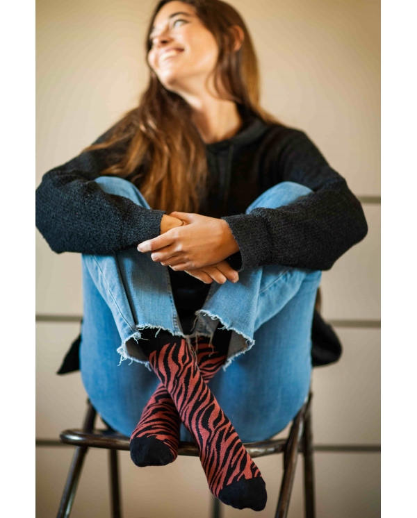 Pack 2 Pares Calcetines Animal Print Cebra. Soxland - Imagen 2