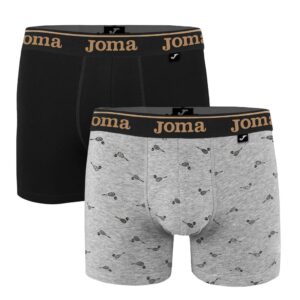 Pack 2 Bóxer Hombre Estampado Raquetas + Liso de Joma. JS01009B