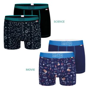 Pack 2 Bóxer Juveniles Estampados de Algodón Map. 3302