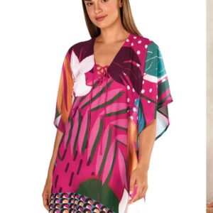 Kaftán Estampado de la Colección Tamouré by Dolores Cortés. 3116