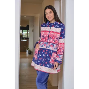 Bata Invierno Mujer Estampado Tribal de Muslher. 258615