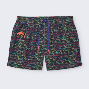 Bañador de Hombre Giulio Delfines Multicolor en Nylon Técnico
