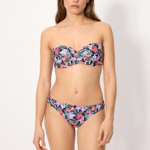 Bikini Bandeau Estampado con Aro y Relleno - Conjunto Braga Mini 83340