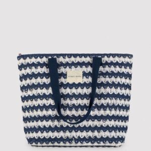 Bolso de Playa Ysabel Mora 86294 | Tejido con Textura y Cierre de Cremallera (46x34 cm)