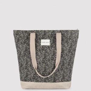 Bolso de Playa Ysabel Mora 86298 | Algodón Natural Estampado con Base Rígida