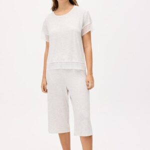 Pijama Capri Ysabel Mora 10821 | Conjunto Manga Corta y Pantalón Pirata |