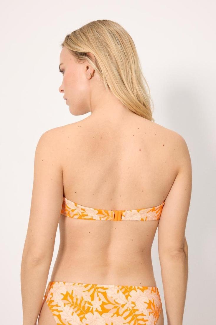Top de Bikini Bandeau Estampado Ysabel Mora con Aro y Relleno | Ref. 83341 - Imagen 2