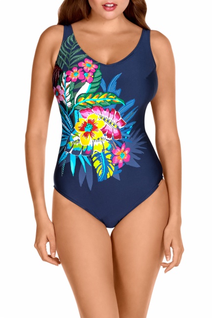 Bañador Moldeador Shape Dolores Cortés 2680 – Estampado Tropical