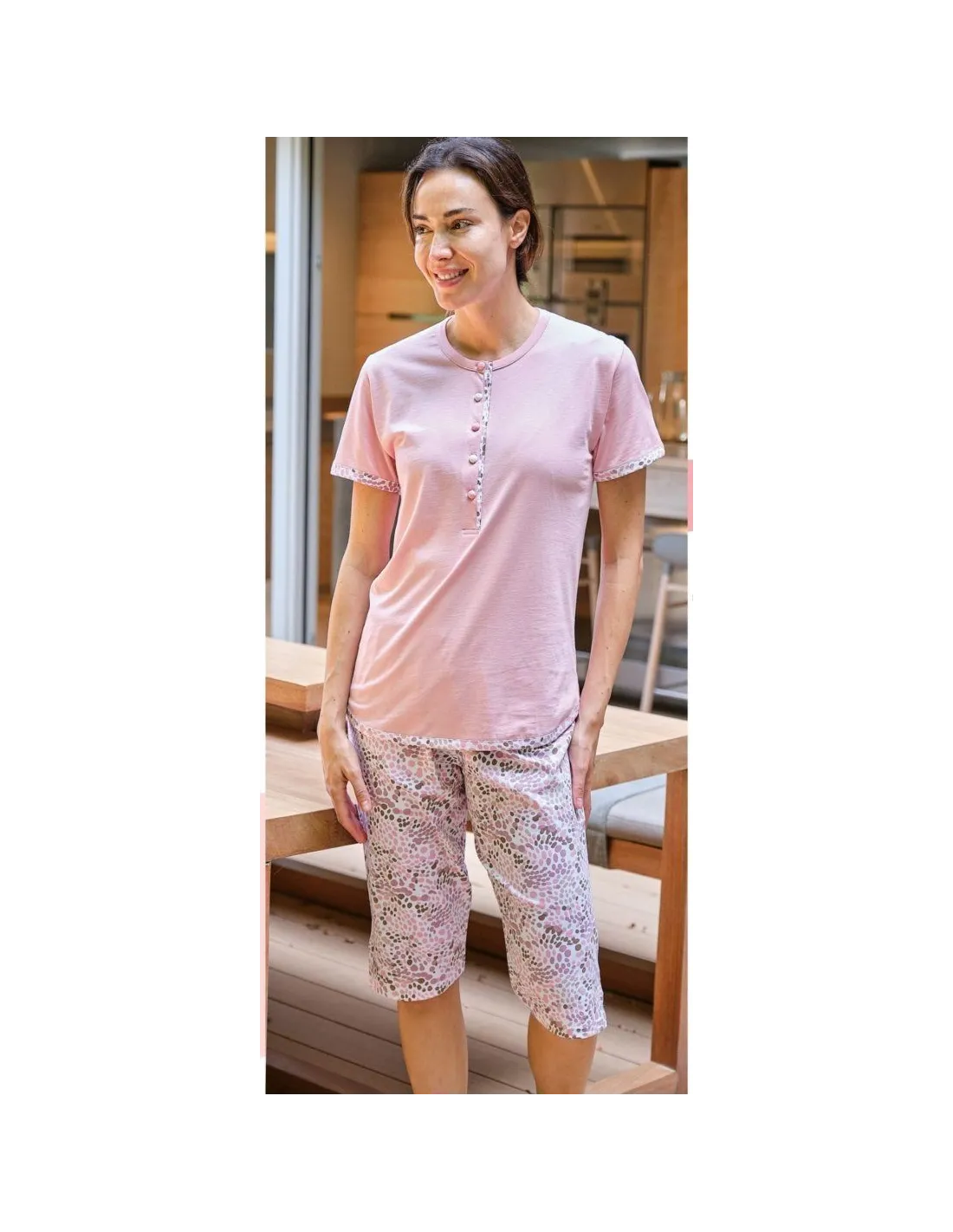 Pijama de Mujer con Pantalón Pirata Muslher 266000 – Verano