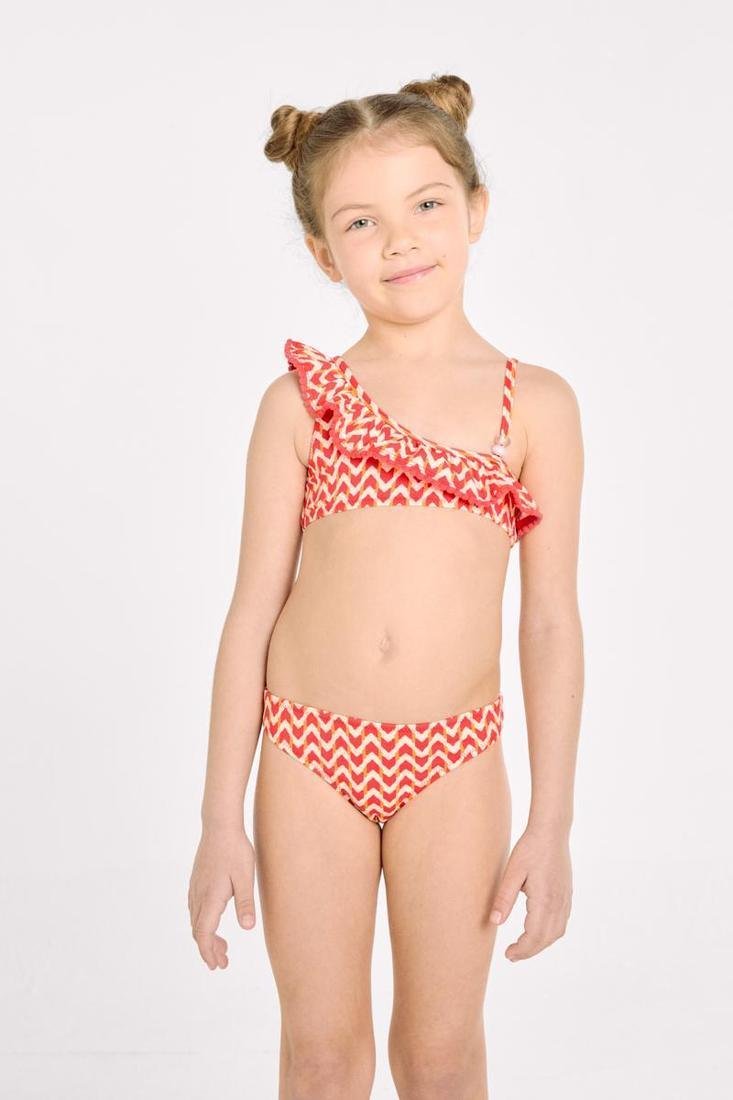 Bikini de Niña con Volantes Ysabel Mora 95153 - Estampado Étnico
