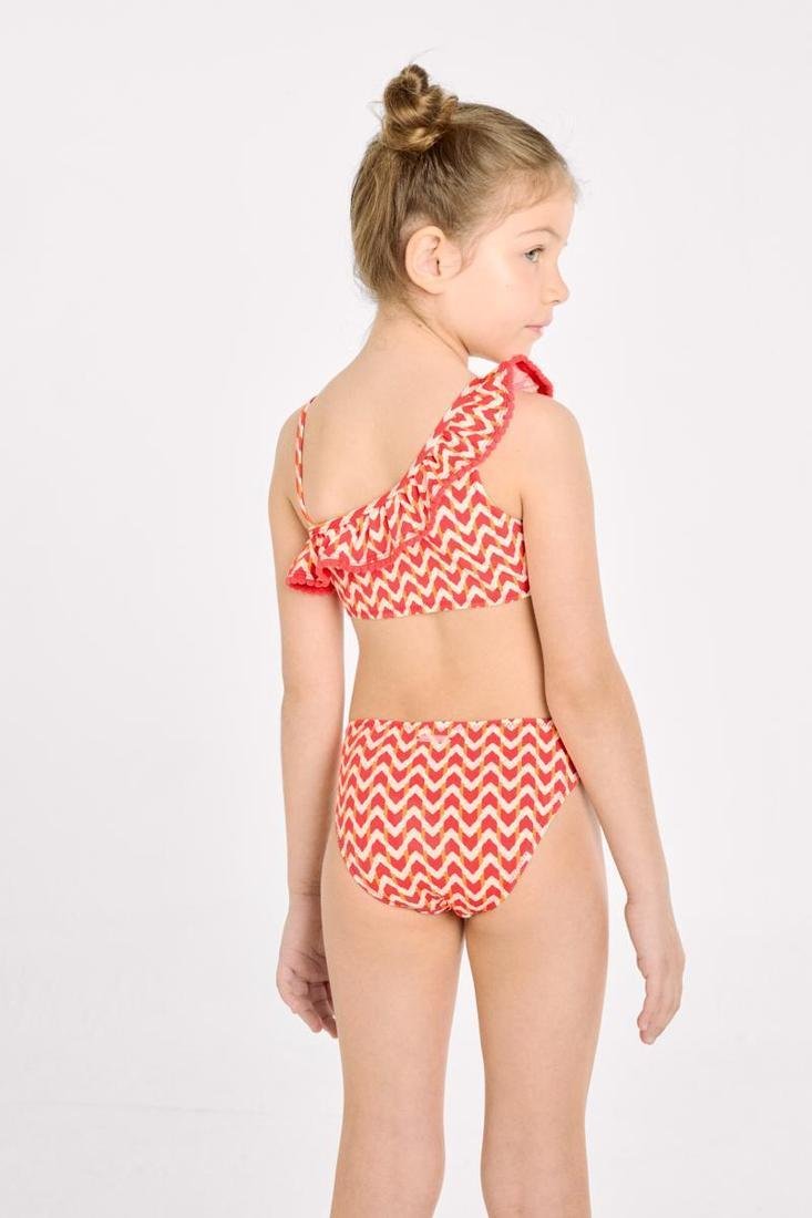 Bikini de Niña con Volantes Ysabel Mora 95153 - Estampado Étnico - Imagen 2