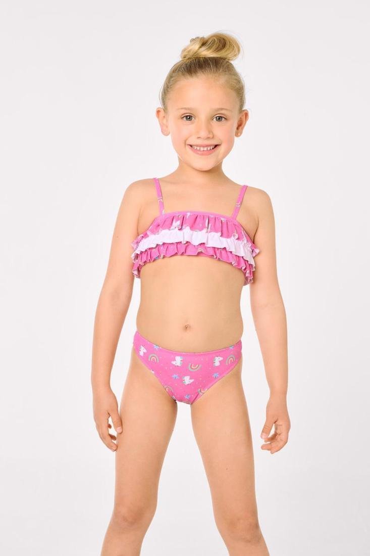Bikini de Niña de Unicornios con Volantes Ysabel Mora 95152