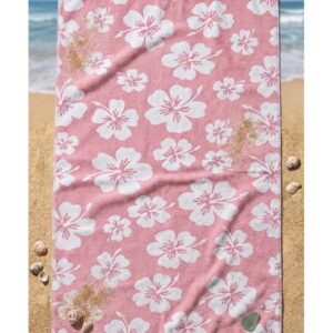 Toalla de Algodón Estampado Flores Ferre Textil (86 x 165 cm)