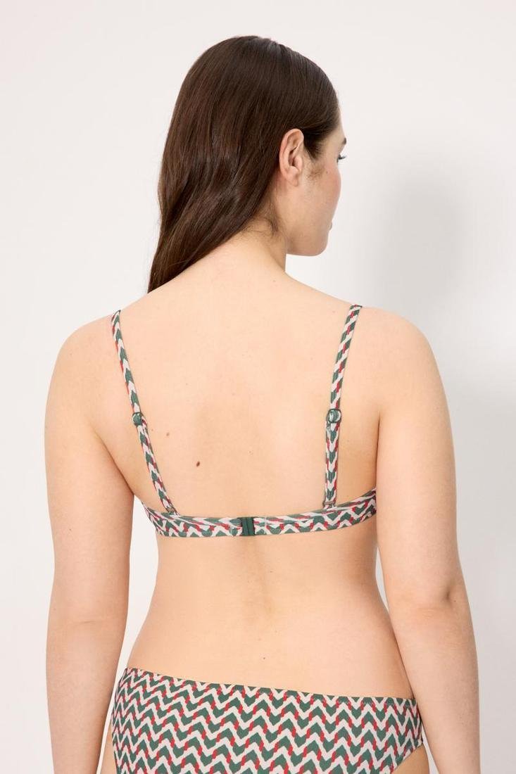 Sujetador de Bikini Copa C con Aro y Relleno Étnico Micropiqué Ysabel Mora 83328 - Imagen 2
