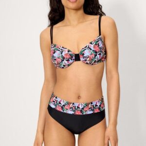 Bikini Reductor Pecho y Abdomen con Aros y Braga Alta (Copa D) - Ref. 83319