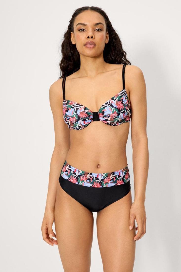 Bikini Reductor Pecho y Abdomen con Aros y Braga Alta (Copa D) – Ref. 83319