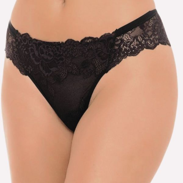 Tanga Janira Greta de Encaje Floral Invisible y Microfibra Extra Elástica. 606862