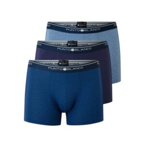 Pack de 3 Bóxers de Hombre de Algodón Elástico Punto Blanco Basix 53438