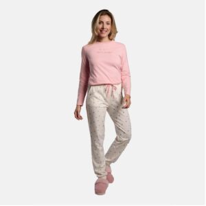 Pijama de Mujer 100% Algodón Ysabel Mora 26217 - Conjunto Flores Pastel