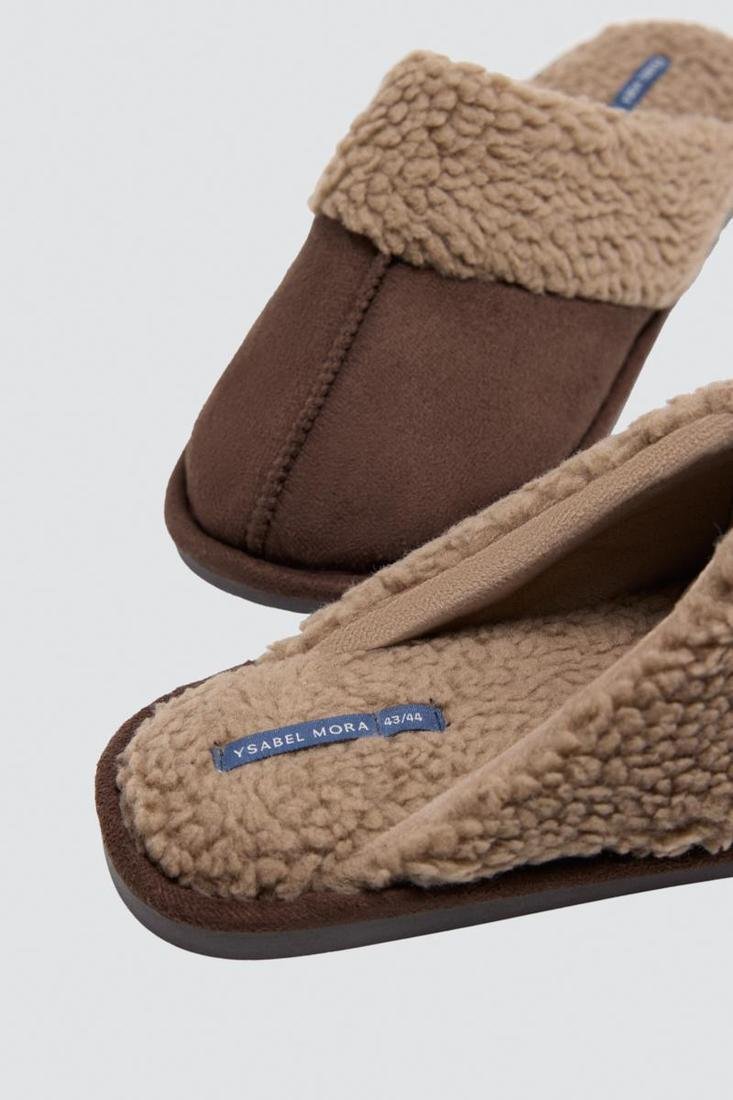 Zapatillas de Casa Hombre Ysabel Mora 24098 con Borreguito Interior. - Imagen 3